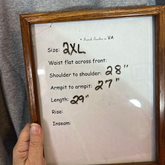 Virginia Tech Hokies Sweatshirt Sz 2XL Embroidered Logo Gray Orange ACC Sports - Picture 8 of 8